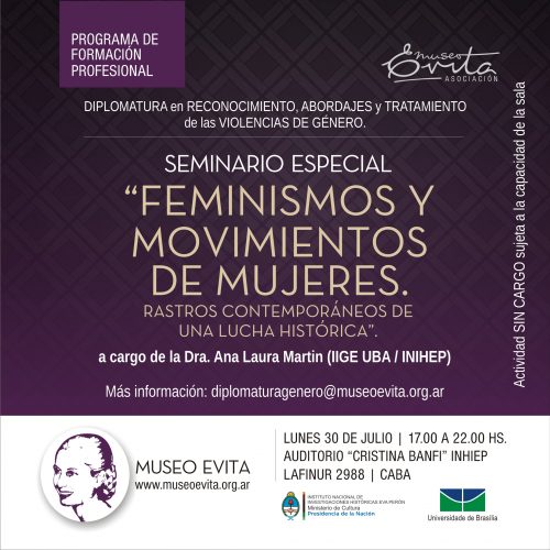 Seminario especial: “Feminismos y Movimiento de Mujeres. Rastros contemporáneos de una lucha histórica”