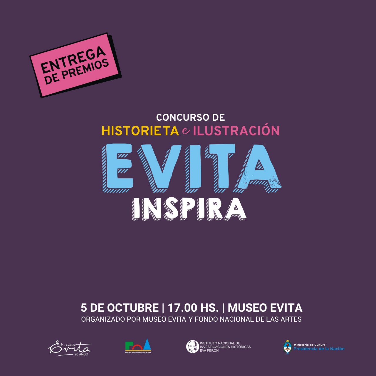 En este momento estás viendo Entrega de premios del concurso “Evita Inspira”